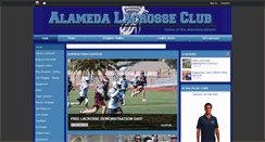 Desktop Screenshot of alamedalacrosse.com