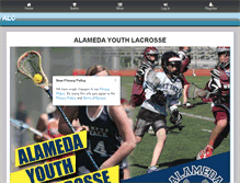 Tablet Screenshot of alamedalacrosse.com